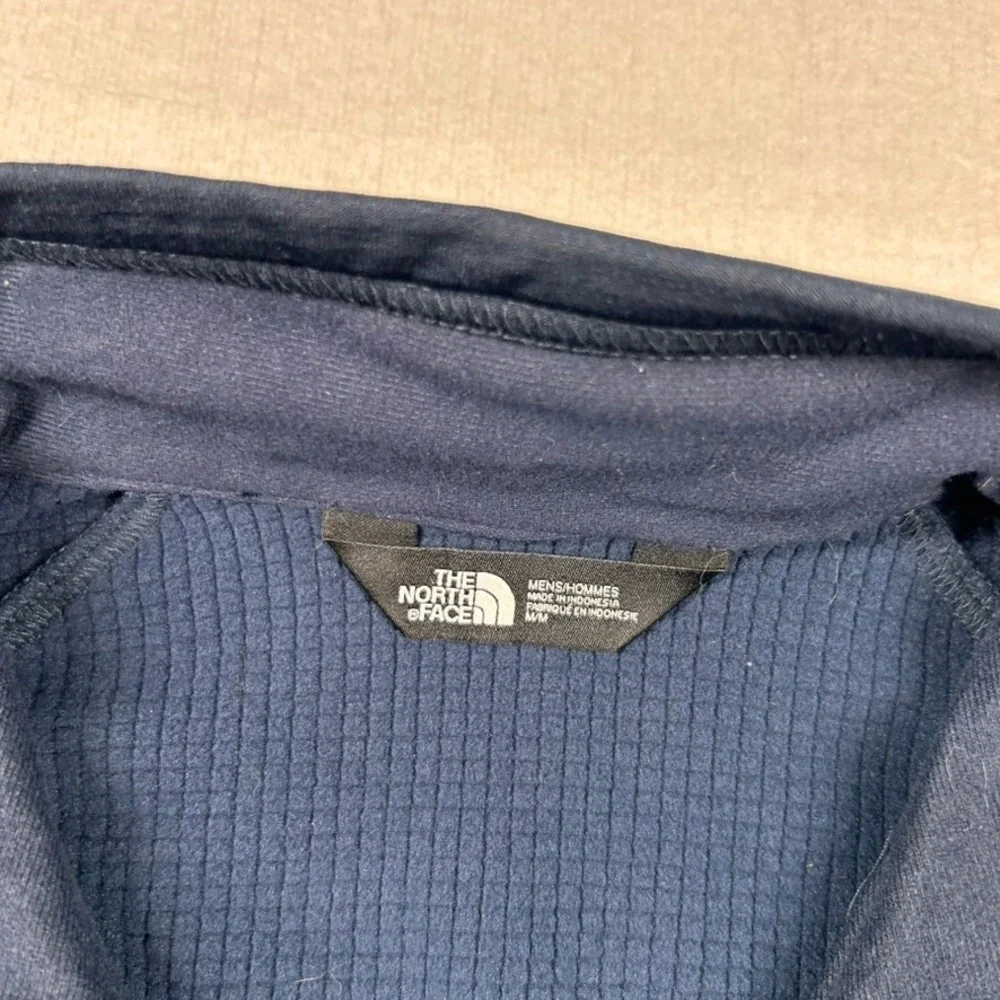 The North Face Jacket Mens M Mountain Peaks Full Zip Navy Thermal Layer Outdoor